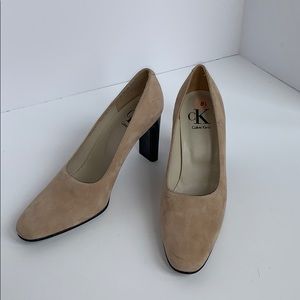 Calvin Klein Brand squared heel shoes